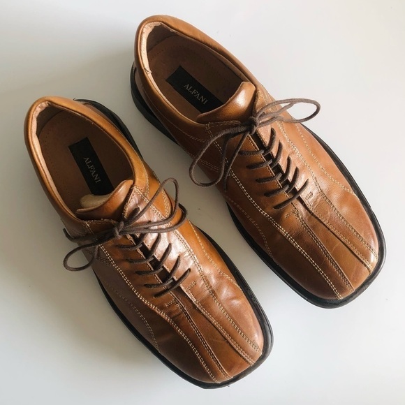 Alfani Conspire Square Toe Leather Oxford Sneakers - Picture 4 of 14